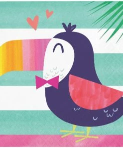 Creative Converting Pineapple N Friends Beverage Napkin (Case Pack Of 192) Kids Birthday Party Themes