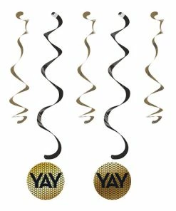 Creative Converting Themed Tableware Gold Sequin Dizzy Danglers (60/Case)