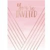 Creative Converting Rose' All Day Postcard Invitations (48/Case) Themed Tableware