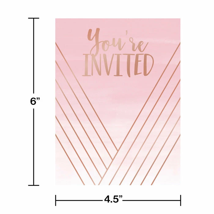 Creative Converting Rose' All Day Postcard Invitations (48/Case) Themed Tableware