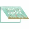 Creative Converting Bridal And Wedding Mint To Be Invitation Foldover (48/case)