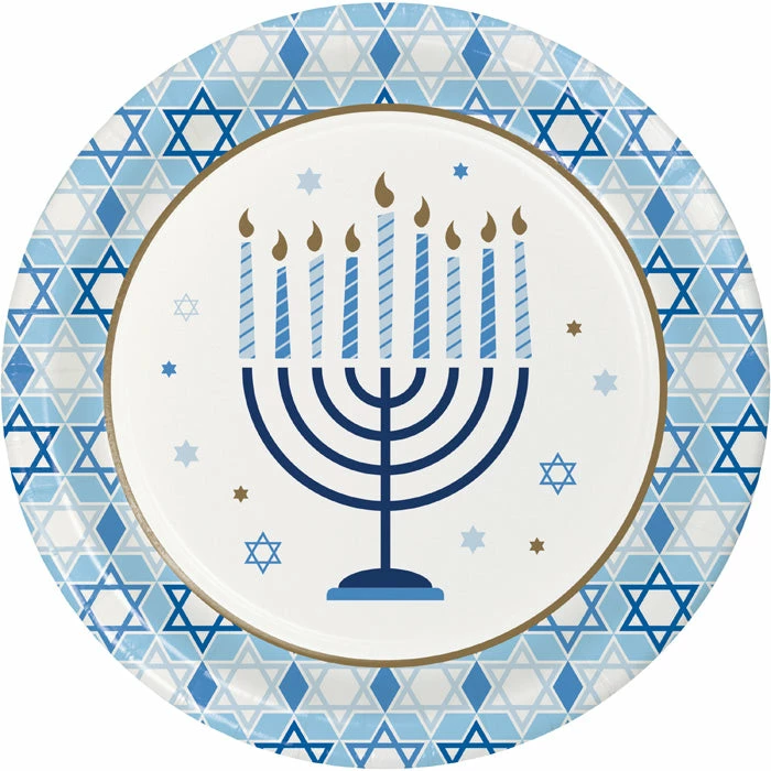 Creative Converting Hanukkah Decorations Hanukkah Celebration Dinner Party Plates 8 Ct
