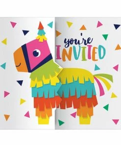 Creative Converting Fiesta Fun Gatefold Invitations (48/Case) Cinco De Mayo And Fiesta Party Decorations