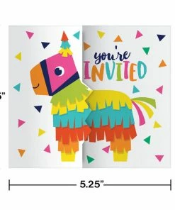 Creative Converting Fiesta Fun Gatefold Invitations (48/Case) Cinco De Mayo And Fiesta Party Decorations