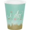 Creative Converting Mint To Be Hot/Cold Cups, 12 Oz. (96/case) Bridal And Wedding