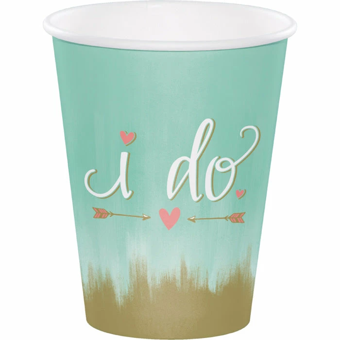 Creative Converting Mint To Be Hot/Cold Cups, 12 Oz. (96/case) Bridal And Wedding
