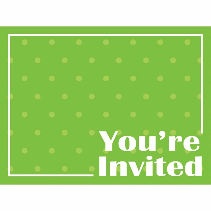 Creative Converting Solid Color Tableware Fresh Lime Invitation (48/case)