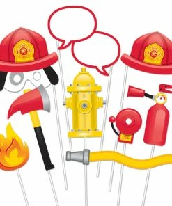Creative Converting Flaming Fire Truck Photo Booth Prop (Case Pack Of 60)
