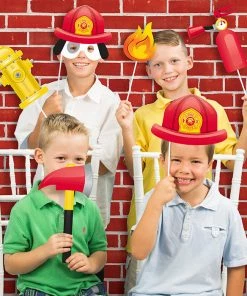 Creative Converting Flaming Fire Truck Photo Booth Prop (Case Pack Of 60)