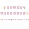 Creative Converting Happi Woodland Birthday Party Girl Shaped Ribbon Banner (6/case) Kids Birthday Party Themes