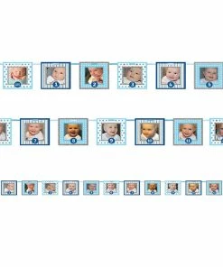 Creative Converting Blue Frames Custom Banner (12/case)