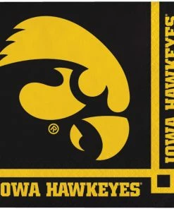 Creative Converting NCAA College Themed Party Decorations University Of Iowa Beverage Napkins, 2-Ply (240/case)
