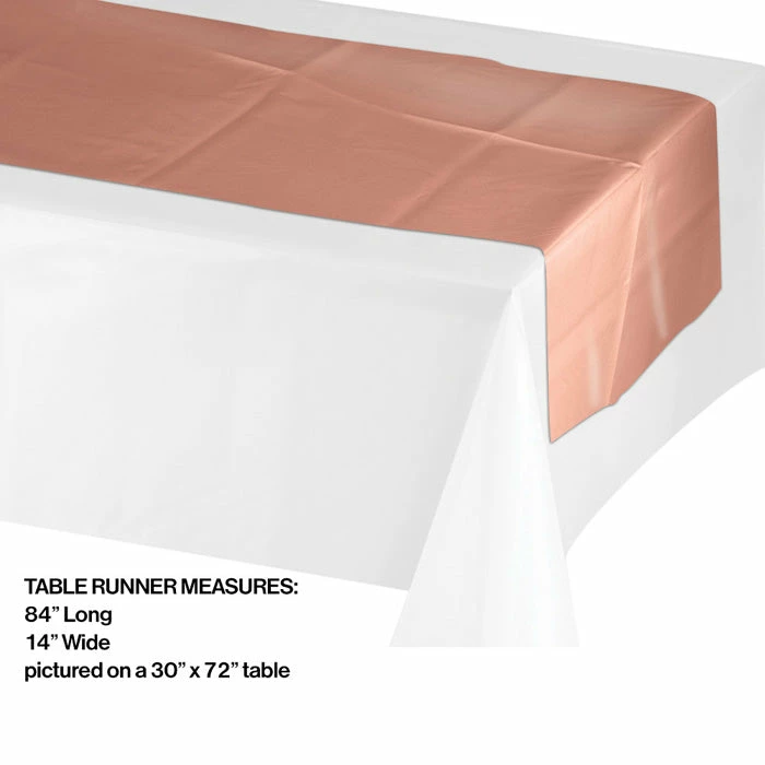 Creative Converting Themed Tableware Rose' All Day Table Runner 14" X 84" (12/Case)