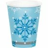 Creative Converting Kids Birthday Party Themes Snowflake Swirls 9 Oz Paper Cups 96 Ct