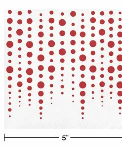 Creative Converting Anniversary Decorations Sparkle And Shine Ruby Beverage Napkins (192/Case)