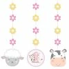 Creative Converting 1st Birthday Party Themes Farmhouse Birthday Pink Hanging Cutouts (36/Case)