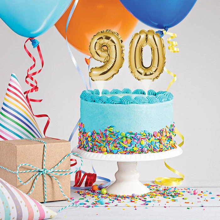 Creative Converting Adult Birthday Party Themes Balloon Cake Topper, 90 (Case Pack Of 24)