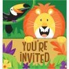 Creative Converting Jungle Safari Gatefold Invitations (48/Case)