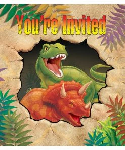Creative Converting Dino Blast Invitation Gatefold Dc (48/case)