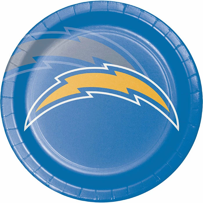 Creative Converting Los Angeles Chargers Dinner Plate 8ct