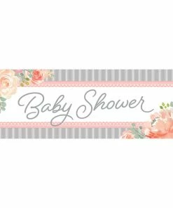 Creative Converting Farmhouse Floral Giant Party Banner - Baby Shower (6/Case)