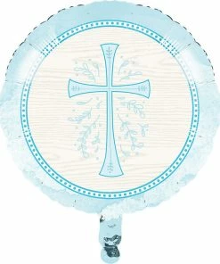 Creative Converting Divinity Blue 18" Mylar Ballon (10/Case)