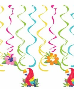 Creative Converting Luau Party Supplies Lush Luau Dizzy Danglers (96/Case)