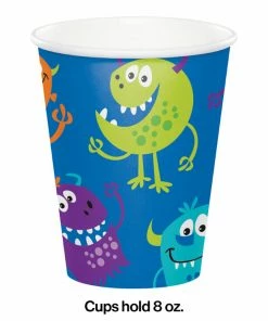 Creative Converting Fun Monsters Paper Cups 96 Ct Kids Birthday Party Themes