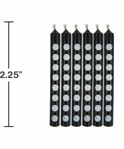 Creative Converting Birthday Party Candles Black Dots Candles (72/case)