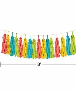 Creative Converting Serape Tissue Paper Tassel Garland 8' (12/case)