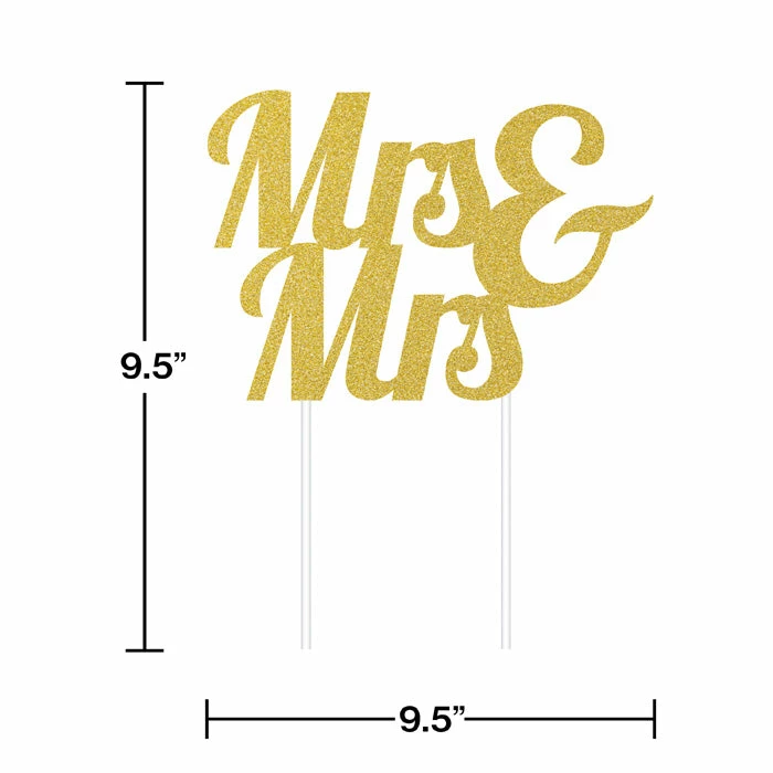 Creative Converting Mrs. And Mrs. Cake Toppers 12 Ct Bridal And Wedding