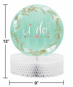 Creative Converting Mint To Be Centerpiece Honeycomb (6/case) Bridal And Wedding