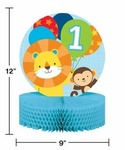 Creative Converting One Is Fun Boy Centerpiece Honeycomb (6/case)