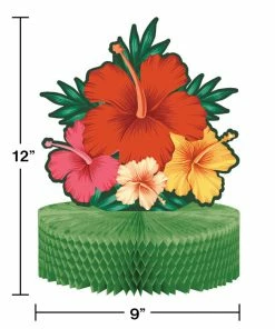 Creative Converting Tropical Flowers Centerpieces 12 Ct