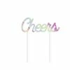 Creative Converting Iridescent Party Cheers Cake Topper (12/Case) Themed Tableware