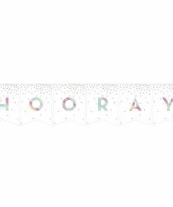 Creative Converting Kids Birthday Party Themes Rainbow Foil Birthday Party DIY Banner (12/Case)
