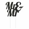 Creative Converting Mr. And Mr. Cake Toppers 12 Ct