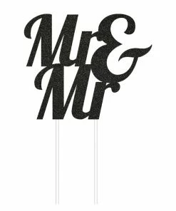 Creative Converting Mr. And Mr. Cake Toppers 12 Ct