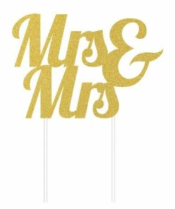 Creative Converting Mrs. And Mrs. Cake Toppers 12 Ct Bridal And Wedding