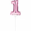 Creative Converting General Decorations Pink 1 Number Balloon Cake Topper (12/Case)