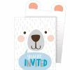 Creative Converting 1st Birthday Party Themes Birthday Bear Pop-up Invitations (48/Case)