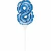 Creative Converting Blue 8 Number Balloon Cake Topper (12/Case) General Decorations