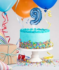 Creative Converting Blue 9 Number Balloon Cake Topper (12/Case) General Decorations