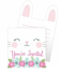 Creative Converting Birthday Bunny Pop-Up Invitations (48/Case)