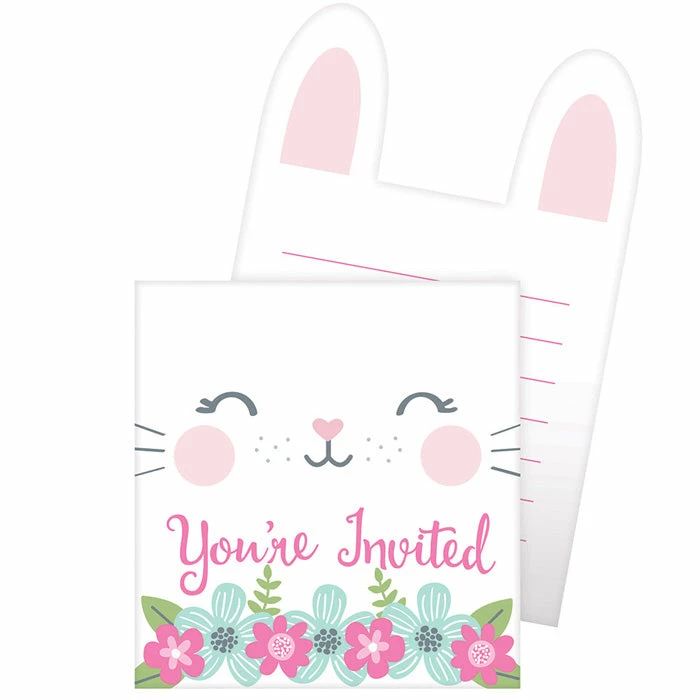 Creative Converting Birthday Bunny Pop-Up Invitations (48/Case)