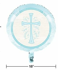 Creative Converting Divinity Blue 18" Mylar Ballon (10/Case)