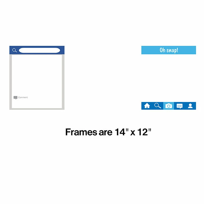 Creative Converting General Decorations Social Snaps Photo Frames (18/case)