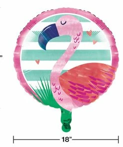 Creative Converting Pineapple N Friends Metallic Balloon 18" (Case Pack Of 10)