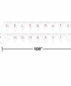 Creative Converting Rainbow Foil Birthday Party Banner (12/Case) Kids Birthday Party Themes
