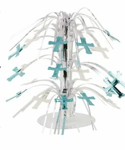 Creative Converting Blue And Silver Mini Crosses Cascade Centerpiece (12/case)